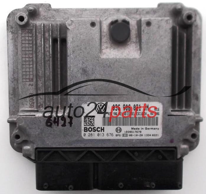 KOMPUTER STEROWNIK SILNIKA SEAT ALTEA LEON 1.9 TDI 03G906021JN, 03G 906 021 JN, 03G906021AB, 03G 906 021 AB, BOSCH 0281013676, 0 281 013 676
