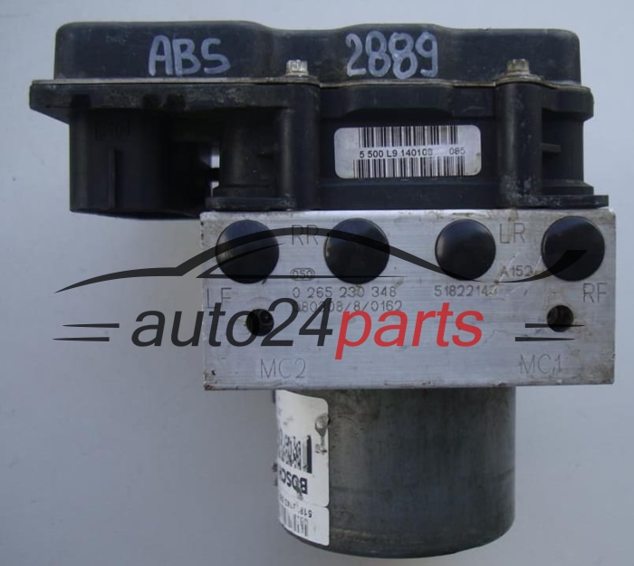 BOMBA HIDRAULICA Y CENTRALITA ABS FIAT GRANDE PUNTO BOSCH 0 265 230 348, 0265230348, 0265951047