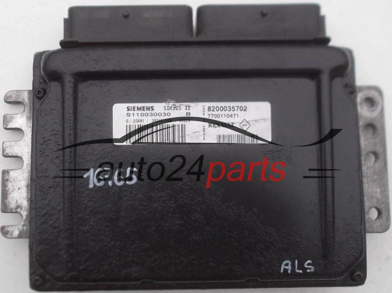 KOMPUTER STEROWNIK SILNIKA RENAULT SCENIC SIEMENS S110030030 B, S110030030B, 8200035702