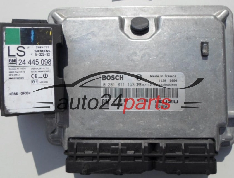 Calculateur Moteur OPEL 1.7 CDTI BOSCH  0281011153, GM  24467020, ISUZU 8973286591