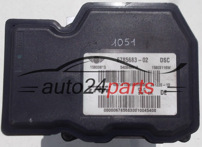 POMPE HYDRAULIQUE ET CALCULATEUR d'ABS MINI MINI COOPER 6785683-02 / 678568302 / 15803815 / 54084991A / 15803116W