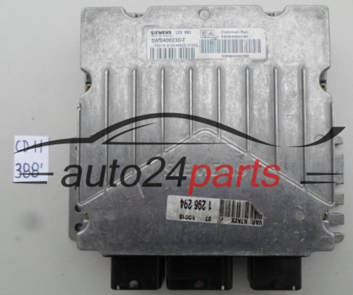 MOTORSTEUERGERÄT ECU STEUERGERAT CITROEN PEUGEOT 2.0 HDI 5WS40023D-T, 5WS40023DT, SW9644803380, SID 801