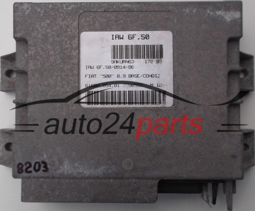MOTORSTEUERGERÄT ECU STEUERGERAT FIAT CINQUECENTO 500 0.9, MAGNETI MARELLI IAW 6F.S0, IAW6FS0, 61602.054.01, 6160205401, 7780555