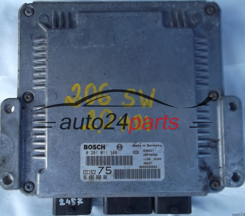 ECU CENTRALITA DE MOTOR PEUGEOT 206 2.0 HDI BOSCH 0281011188 9648588880 9640938680 EDC15C2 75 