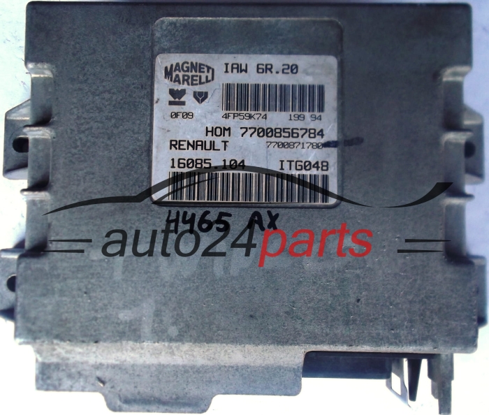 MOTORSTEUERGERÄT ECU STEUERGERAT RENAULT TWINGO 1.2 MAGNETI MARELLI IAW 6R.20, IAW6R20, 7700856784, 7700871780, 16085.104, 16085104