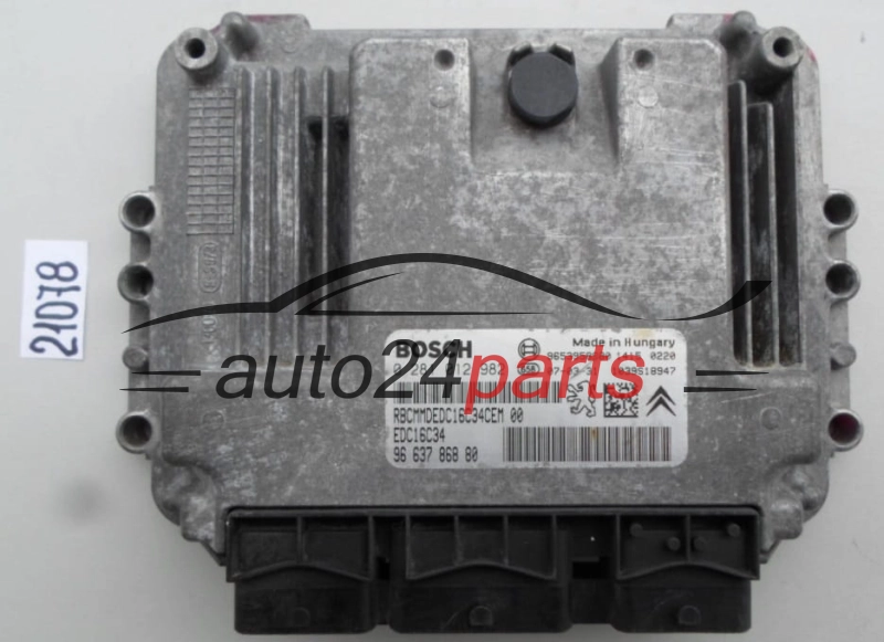 CENTRALITA DE MOTOR PEUGEOT EXPERT FIAT SCUDO 1.6 HDI JTD BOSCH 0281012982, 0 281 012 982, 9663786880 