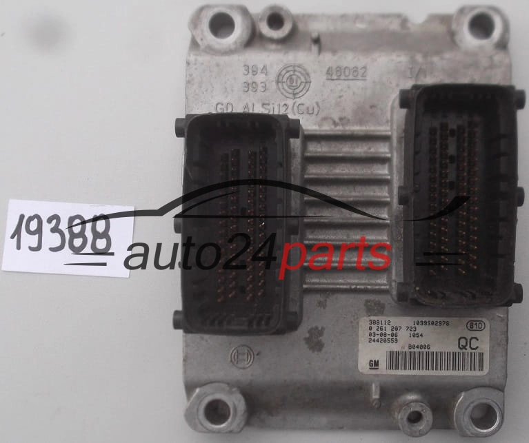 KOMPUTER STEROWNIK SILNIKA OPEL AGILA A 1.0 Z10XEP BOSCH 0 261 207 723