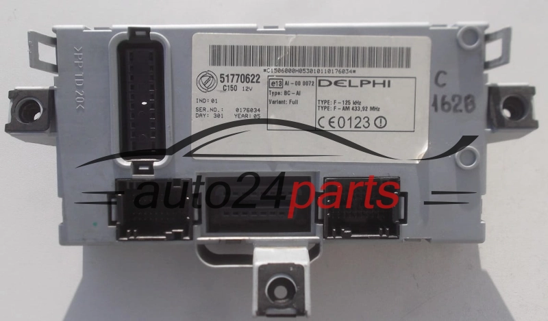 CENTRALKA MODUL STEROWNIK FIAT DOBLO 188 1.9 JTD DELPHI 51770622 