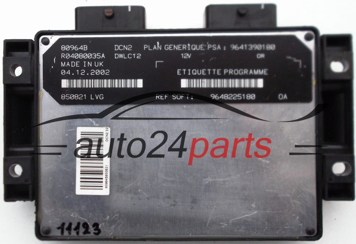 KOMPUTER STEROWNIK SILNIKA CITROEN PEUGEOT 1.9 LUCAS R04080035A PSA 9641390180 SOFT 9648225180