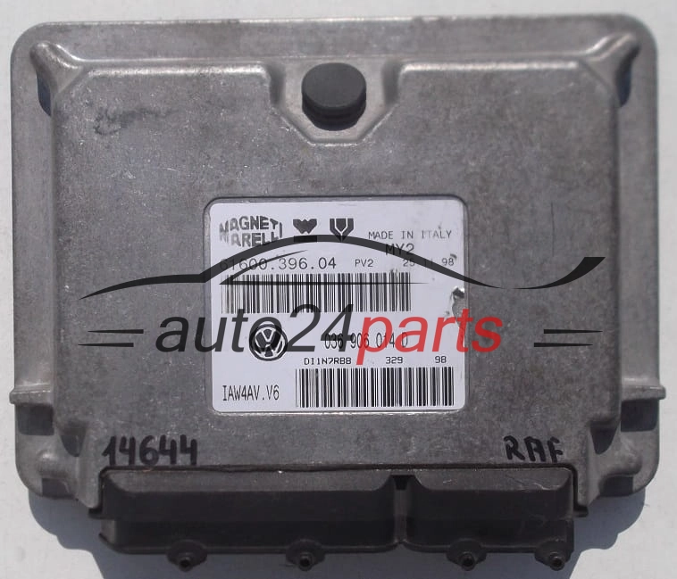 KOMPUTER STEROWNIK SILNIKA VW VOLKSWAGEN LUPO 1.4 16V, 036 906 014 D, 036906014D, 61600.396.04, 6160039604, MAGNETI MARELLI IAW4AV.V6, IAW4AVV6