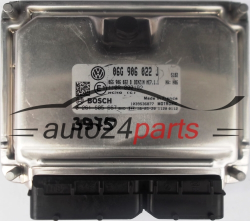 KOMPUTER STEROWNIK SILNIKA VW VOLKSWAGEN 06G906022J, 06G 906 022 J, 06G906022B BOSCH 0261S05667, 0 261 S05 667 -