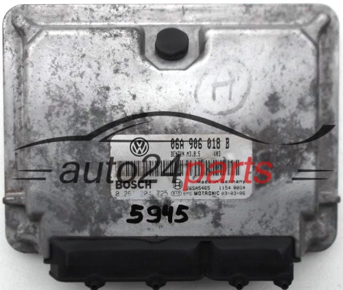 KOMPUTER STEROWNIK SILNIKA SEAT LEON TOLEDO 1.8 06A 906 018 B, 06A906018B, BOSCH 0 261 204 725, 0261204725, 26SA5465