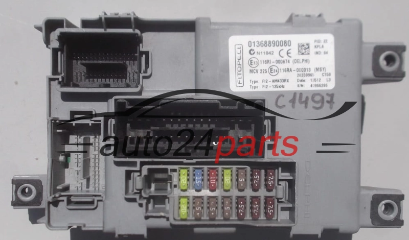SKRZYNKA BEZPIECZNIKOW MODUL CITROEN FIAT DELPHI 28330965, 01368890080 