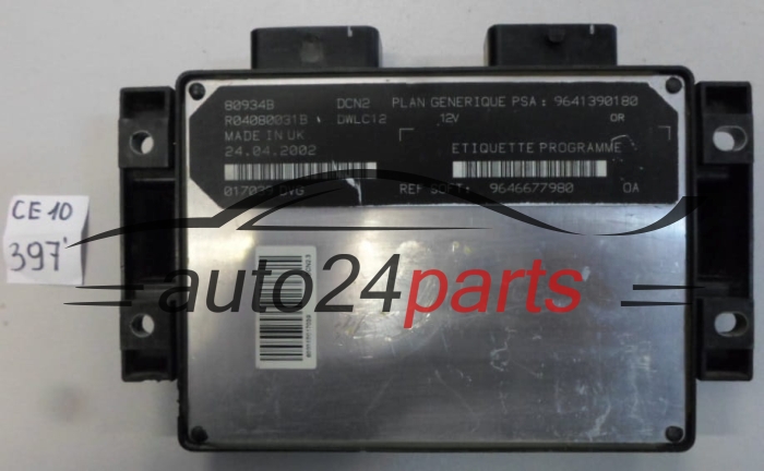 CENTRALITA DE MOTOR CITROEN PEUGEOT R04080031B, 9646677980
