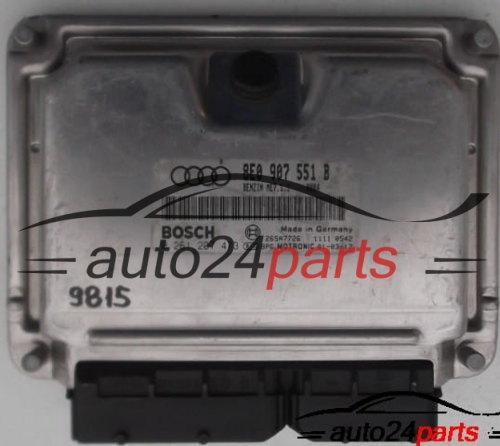 MOTORSTEUERGERÄT ECU STEUERGERAT AUDI A4 A6 3.0 V6 BOSCH 0 261 207 473, 0261207473, 8E0 907 551 B, 8E0907551B 