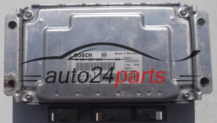 MOTORSTEUERGERÄT ECU STEUERGERÄT CITROEN BERLINGO PEUGEOT PARTNER 1.6 BOSCH 0 261 207 686, 0261207686, 96 490 093 80, 9649009380, ME7.4.4