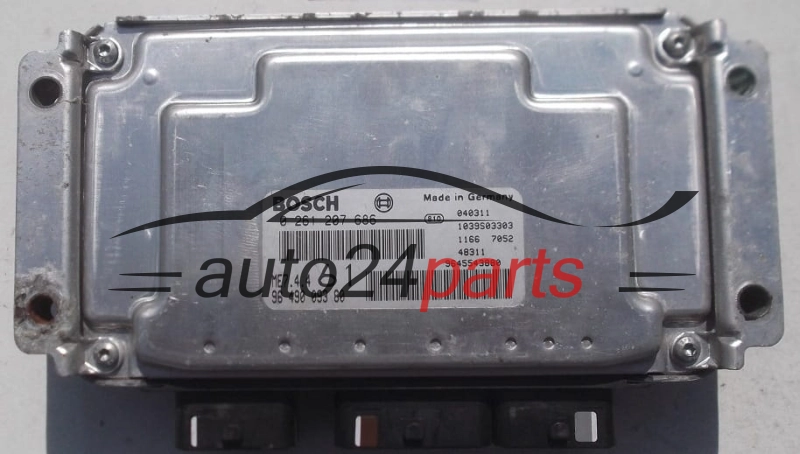 MOTORSTEUERGERÄT ECU STEUERGERÄT CITROEN BERLINGO PEUGEOT PARTNER 1.6 BOSCH 0 261 207 686, 0261207686, 96 490 093 80, 9649009380, ME7.4.4