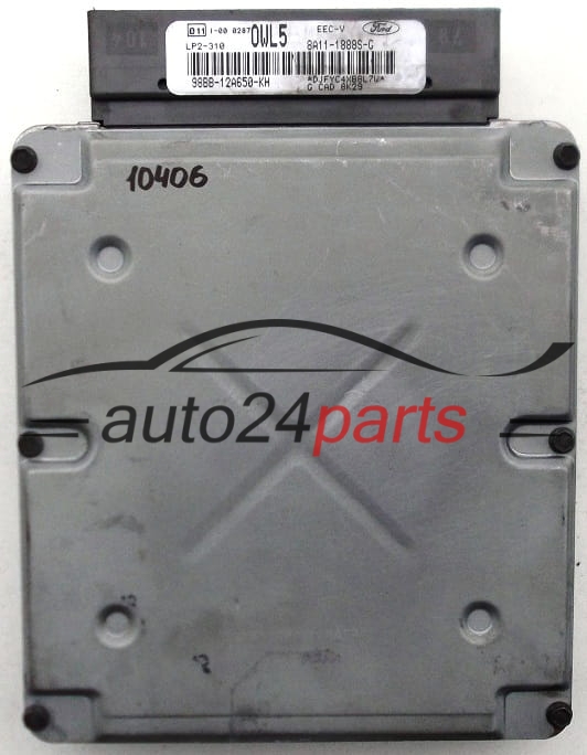 KOMPUTER STEROWNIK SILNIKA FORD MONDEO 2.0, 98BB-12A650-KH, 98BB12A650KH, 0WL5