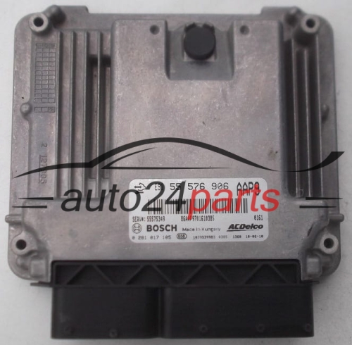 MOTORSTEUERGERÄT ECU STEUERGERÄT OPEL INSIGNIA A20DTJ BOSCH 0 281 017 105,  ACDelco 55 576 906