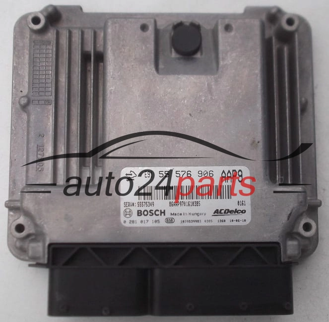 MOTORSTEUERGERÄT ECU STEUERGERÄT OPEL INSIGNIA A20DTJ BOSCH 0 281 017 105,  ACDelco 55 576 906