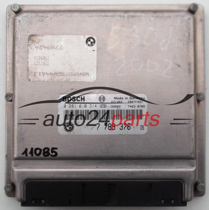 MOTORSTEUERGERÄT ECU STEUERGERÄT  BMW BOSCH 0 281 010 314, 7 789 376