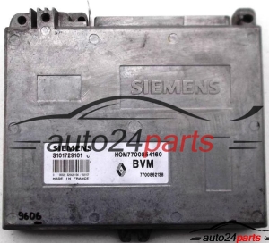 MOTORSTEUERGERÄT ECU STEUERGERAT RENAULT CLIO 1.2, SIEMENS S101729101 C, S101729101C, HOM7700854160, 7700854160 