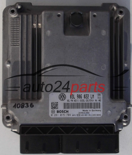 KOMPUTER STEROWNIK SILNIKA VW VOLKSWAGEN GOLF PLUS II, BOSCH 0 281 015 704
