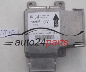 STEROWNIK MODUL PODUSZEK POWIETRZNYCH OPEL VECTRA C SIGNUM GM 13 17 05 88 DY