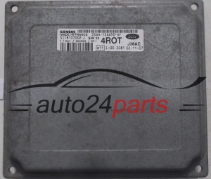 ECU CENTRALITA DE MOTOR FORD FIESTA FUSION 1.4 SIEMENS S118107002 J, S118107002J, 2S6A-12A650-SF, 2S6A12A650SF, 4ROT, SIM 22 