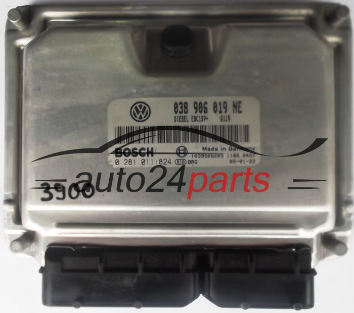 MOTORSTEUERGERÄT ECU STEUERGERÄT SEAT IBIZA 1.9 TDI ATD 038 906 019 NE, 038906019NE, BOSCH 0 281 011 824, 0281011824, 1039S06265