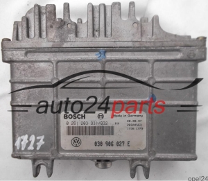 MOTORSTEUERGERÄT ECU STEUERGERÄT VW VOLKSWAGEN POLO 1.0 AER 030906027E, 030 906 027 E, BOSCH 0261203931/932, 0261 203 931, 0 261 203 932, 0261203932, 26SA4563