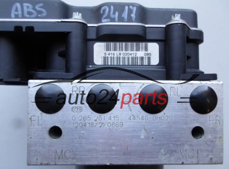 ABS POMPA TOYOTA BOSCH 0 265 251 415, 0265251415, 44540-0H020, 445400H020, 0 265 951 530, 0265951530