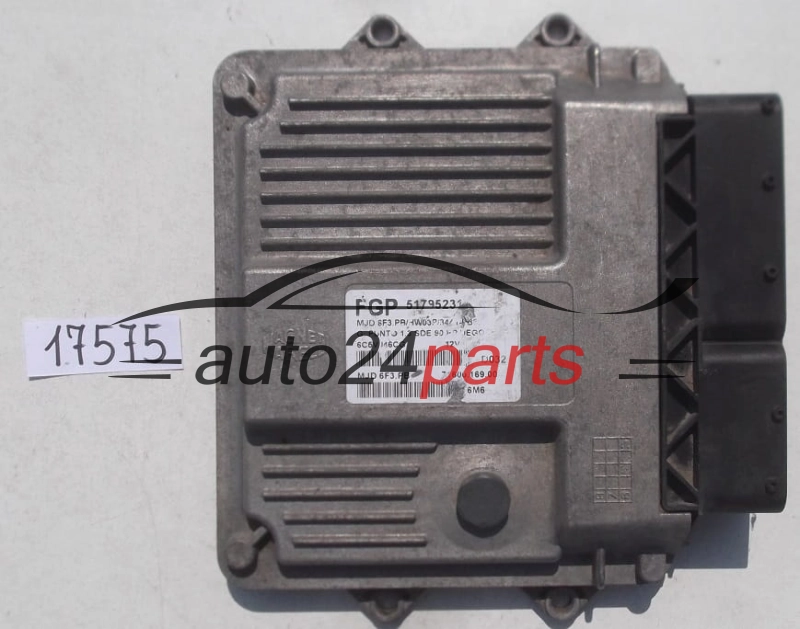 KOMPUTER STEROWNIK SILNIKA FIAT GRANDE PUNTO 1.3 JTD MAGNETI MARELLI MJD 6F3.PB,  FPT 51795231, 71600.169.00