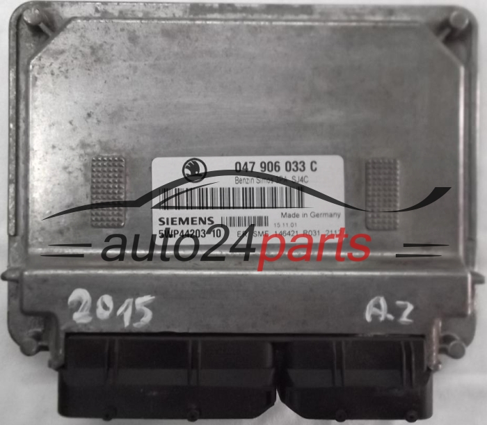 KOMPUTER STEROWNIK SILNIKA SKODA FABIA 1.4 MPI AQW 047906033C, SIEMENS 5WP44203