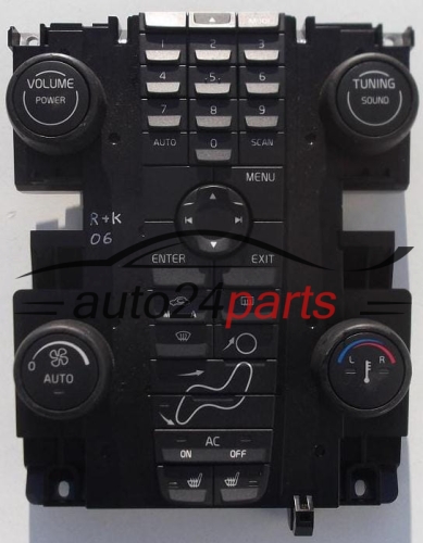 CD RADIO CONTROL PANEL CLIMATRONIC VOLVO V50 S40 30739249 / C6W29T-3
