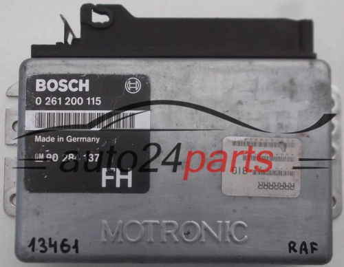 KOMPUTER STEROWNIK SILNIKA OPEL ASTRA KADETT BOSCH 0 261 200 115, 0261200115, GM 90 284 137, 9024137 - 13461