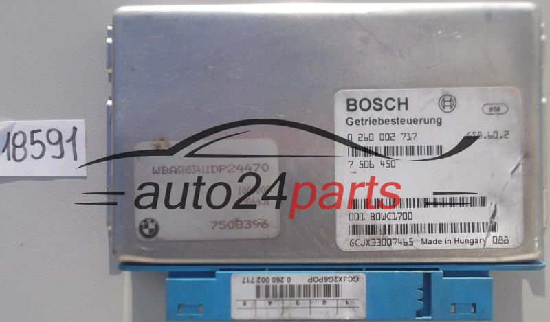STEROWNIK SKRZYNI AUTOMATYCZNEJ BMW X5 BOSCH 0 260 002 717, 0260002717, 7 506 450, 7506450