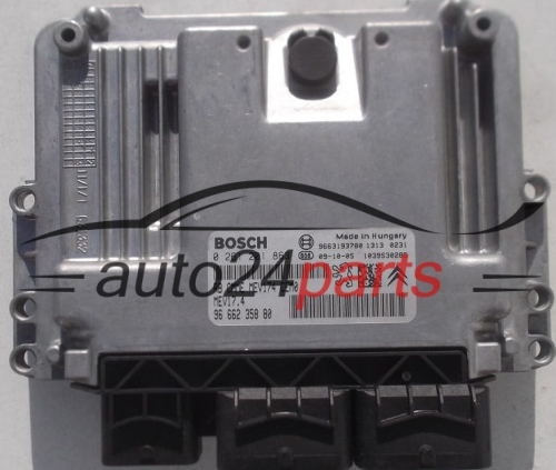 MOTORSTEUERGERÄT ECU STEUERGERÄT PEUGEOT 308 1.4 16V BOSCH 0 261 201 863, 0261201863, 96 662 358 80, 9666235880, 9663193780, MEV17.4