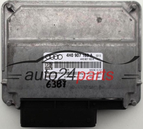 MOTORSTEUERGERÄT ECU STEUERGERAT AUDI A4 3.0 TDI 4H0 907 163 A, 4H0907163A, 5WK11732