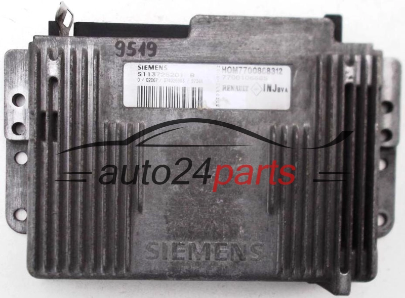 KOMPUTER STEROWNIK SILNIKA RENAULT SCENIC SIEMENS S113725201 B, HOM 7700868312