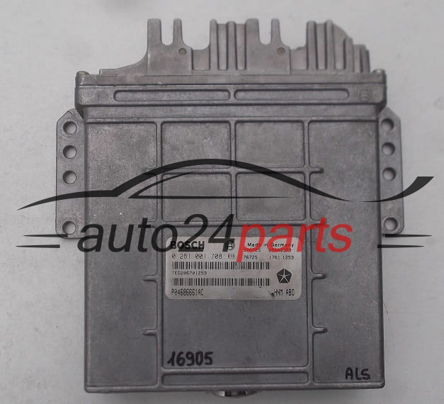  KOMPUTER STEROWNIK SILNIKA CHRYSLER VOYAGER 2.5 TDI BOSCH 0 281 001 708, 0281001708, P04686661AC