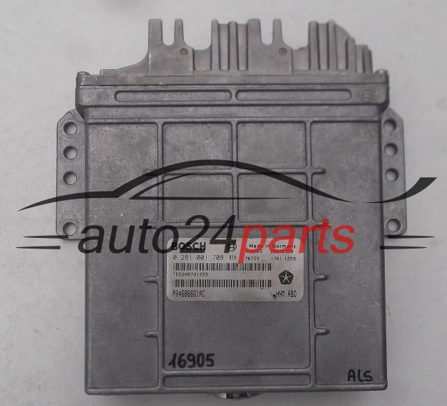 KOMPUTER STEROWNIK SILNIKA CHRYSLER VOYAGER 2.5 TDI BOSCH 0 281 001 708, 0281001708, P04686661AC