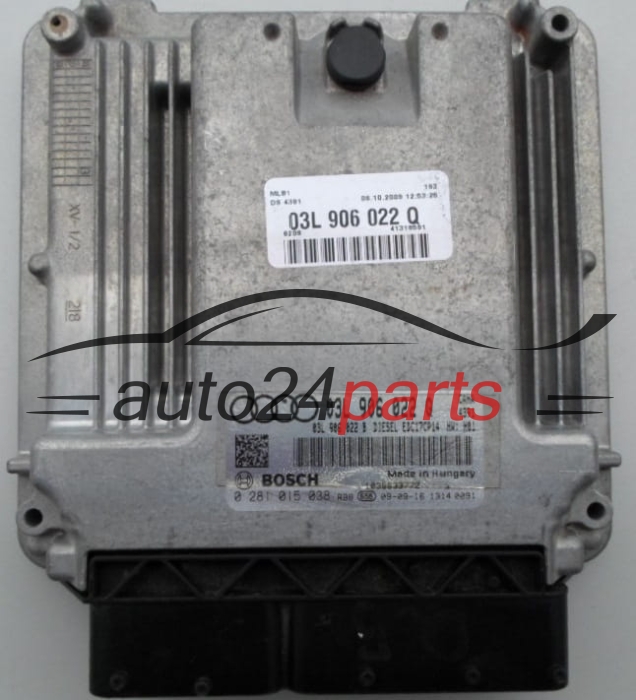 MOTORSTEUERGERÄT ECU STEUERGERÄT  AUDI Q5 2.0 TDI BOSCH  0281015038,  03L906022Q, 03L906022B