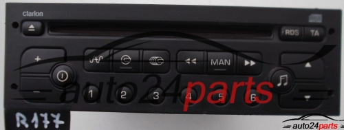 RADIO CD CLARION RD3-01 PEUGEOT 96 552 632 XT / 96552632XT / PU-2471A(J) / PU2417A(J) 