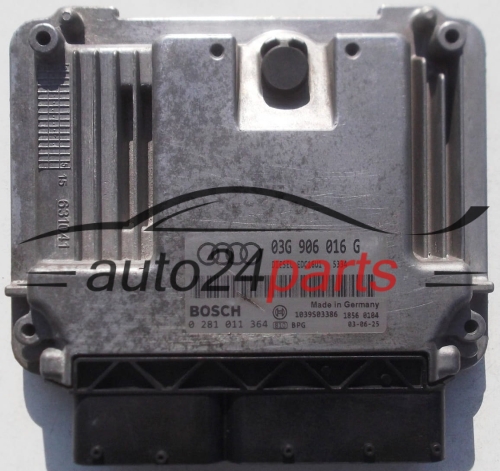 MOTORSTEUERGERÄT ECU STEUERGERAT AUDI A3 2.0 TDI BKD BOSCH 0281011364