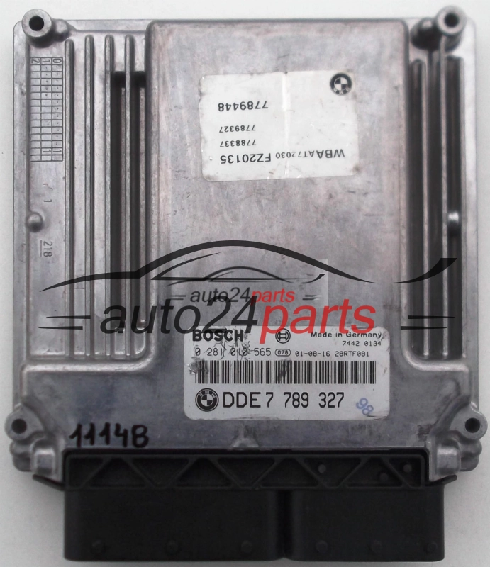 KOMPUTER STEROWNIK SILNIKA BMW E46 320 2.0 D BOSCH 0 281 010 565, 0281010565, DDE7 789 327, DDE7789327, 7789327