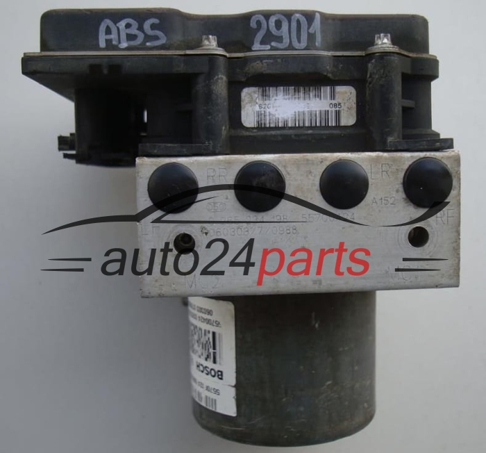 POMPE HYDRAULIQUE ET CALCULATEUR d'ABS FIAT GRANDE PUNTO BOSCH 0 265 234 198, 0265234198, 55700424, 0265950401