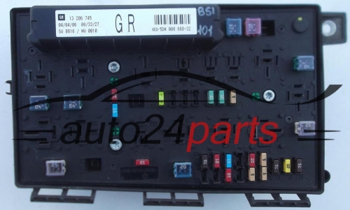 ELEKTRISCHER KASTEN SICHERUNGKASTEN SICHERUNG UND RELAIS STROMKASTEN RELAISKASTEN  OPEL GM 13 206 745 GR HELLA 5DK 008 668-32