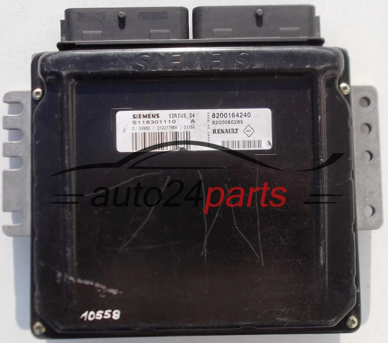 KOMPUTER STEROWNIK SILNIKA RENAULT KANGOO CLIO SIEMENS S118301110 A, S118301110A, 8200164240, 8200080285