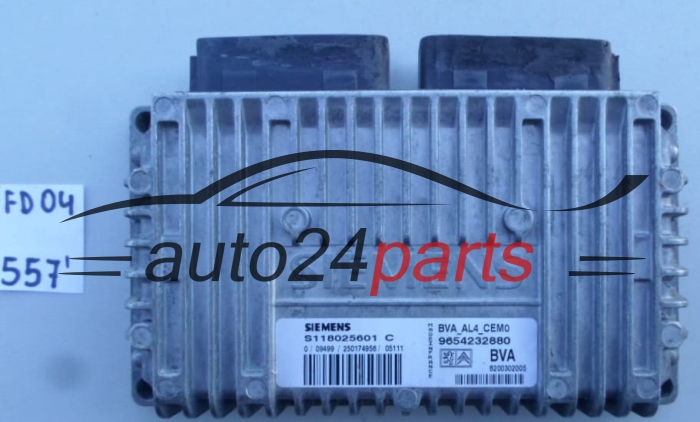 STEROWNIK SKRZYNI AUTOMATYCZNEJ PEUGEOT 307, CITROEN C4 1.6, S118025601 C, S118025601C, 9654232880 BVA 